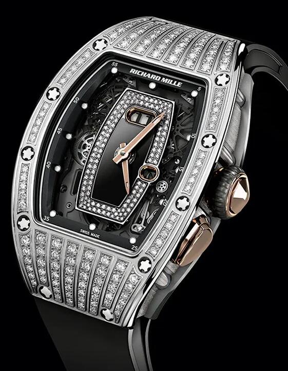 Replica Richard Mille RM 037 Diamond White Gold Women Watch